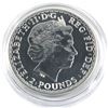 Image 2 : 2014 Great Britain 1oz Plane and Ship Coloured .999 Fine Silver Britannia in Capsule (Toned). TAX Ex