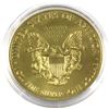 Image 2 : 2018 USA 1oz Rainbow Smoke Coloured & Gilded .999 Fine Silver Eagle in Capsule. (TAX Exempt)