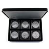 Image 1 : Complete set of 6x Canadian 1oz Silver $5 Wildlife Series in deluxe display case. Lot includes: 2011
