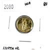 Image 1 : 2000 USA 1/10oz Fine Gold Eagle. (TAX Exempt)
