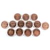Image 1 : Lot of 13x 1oz .999 Fine Copper Rounds in Capsules - 6x Police, 4x 1970 Half Penny, 2x Santa & 1x Ru