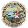 Image 1 : 2017 USA 1oz California State Seal Coloured .999 Fine Silver Eagle in Capsule. (TAX Exempt)