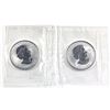 Image 2 : 2005 Rooster & 2006 Dog Canada 1oz Privy Mark .9999 Fine Silver Maple Leafs in Original Sealed Mint 