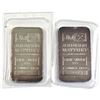 Image 1 : Pair of Johnson-Matthey 1oz. Fine silver bar with TD Bank on the reverse, sealed (toned). NO Tax