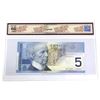 Image 2 : 2002 $5 BC-62b-N1-iii Bank of Canada, Jenkins-Dodge 4-Digit Radar SN:HOW6780876 BCS Certified GUNC-6