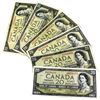 Image 1 : lot of 6x 1954 Bank of Canada $20 notes, Prefix FW, VE, YE, GW, XE & NE. 6pcs