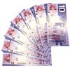 Image 1 : 7x 2005 Consecutive 2005 $10 Bank of Canada Note BTG Prefix. 7pcs