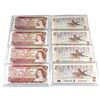 Image 1 : 8x 1974 & 1986 Uncirculated $2 Notes with four different signatures (4 consecutive pairs). 8pcs