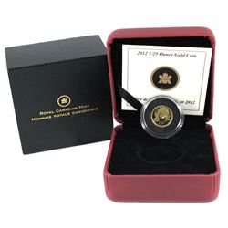 2012 Canada 50-cent Caribou Gold Rush 1/25oz. Gold Coin (No Tax)