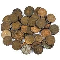60x Canada  George V Large cents.