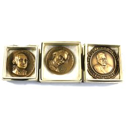 Lot of 3xMedallic Art company New York Presidential Medals in Original Box. Lot includes Jefferson D