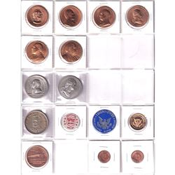 *Estate Lot of Miscellaneous USA Tokens and Medallions. 47pcs.