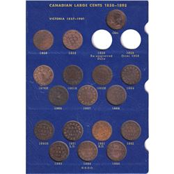 1858-1920 Canada Large 1-cent Collection in Vintage Whitman album. You will receive one of each date