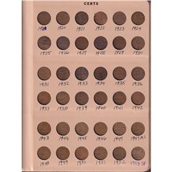 1920-2006 Canada 1-cent Collection in Vintage Whitman album. You will receive one of each date  from