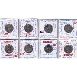 Estate Lot of 2000-2018 Assorted Canada 25-cent with 'Errors'. Some examples featured are dots, lump