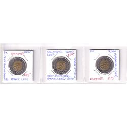 Estate Lot of Major Toonie 'Errors' Dated 2000 Knowledge Version. Featured errors include core off c