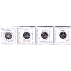 Estate Lot of Major Nickel 'Errors' Dated 2001P Bug tail. Variety of errors including dots, lumps, c