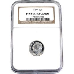 1960 USA 10-cent NGC Certified PF-68 Ultra Cameo