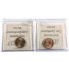 Image 2 : 1937 & 1938 Canada 1-cent ICCS Certified MS-64. 2pcs