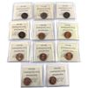Image 2 : 1942-2004 Canada 1-cent  all ICCS Certified. Dates include: 1942 Red Brown MS-62, 1943 MS-62, 1947 M