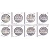 Image 1 : Lot of 8x 1965 Canada Silver Dollar BU, some with Cameo's. 8pcs