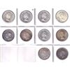 Image 2 : 1936-1966 Canada Silver Dollars. You will receive 10 coins dated between 1936 and 1966. view image f