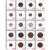 Image 1 : Mixed Page of World Coinage from 12 Different Countries (Some coins may contain imperfections). 20pc