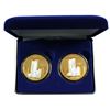 Image 1 : 2001-2006 USA 5th Anniversary Commemorative of the World Trade Center Gold and Silver Plated 2-coin 