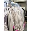 Image 2 : ROLLING RACK OF SET COSTUMES MEN'S TAN JACKETS, UNIFORM SHIRTS VARIOUS SIZES (ROLLING RACK