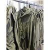 Image 2 : ROLLING RACK OF SET COSTUMES ARMY GREEN JACKETS AND PANTS VARIOUS SIZES (ROLLING RACK INCLUDED)