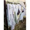 Image 2 : ROLLING RACK OF SET COSTUMES MOCK UPS AND PARTIALLY MADE VARIOUS SIZES AND STYLES (ROLLING RACK
