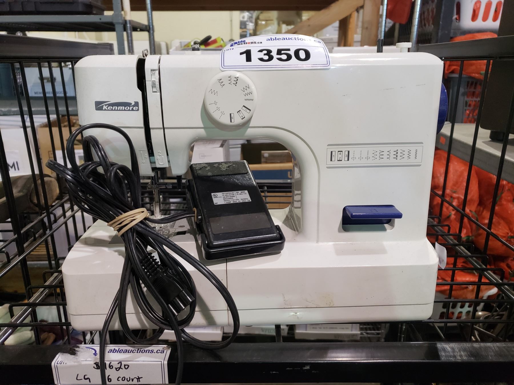KENMORE SEWING MACHINE MODEL 385 16242 Able Auctions Kenmore sewing machine model 385 16242 able auctions