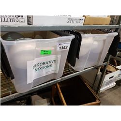 2 BINS OF SET DEC STYROFOAM HEADS