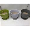 Image 1 : Assorted Round Pots (3)