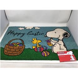 Happy Easter Peanuts Coir Doormat