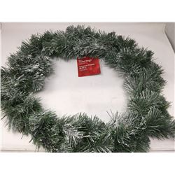 26in Flocked Wreath