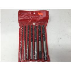 7 Piece 6in Brad Pint Drill Bit Set