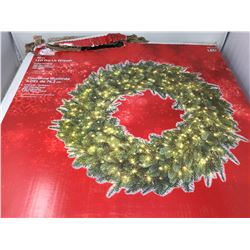 30in LED Pre-Lit Wreath
