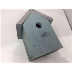 Wooden Bird House-Blue