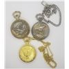 Image 2 : 3-EAGLE DESIGN POCKET WATCHES