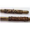 Image 3 : VINTAGE VICTORIAN ORNATE BRASS GOLD TONE PEN & PEN