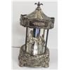 Image 3 : VINTAGE SILVERPLATED MUSICAL CAROUSEL