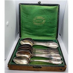 Vintage French PERRIN Paris Silver-Plated Spoons