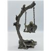 Image 3 : PEWTER FIGURINE GIRL ANGEL on SWING