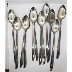 (12) WM A RODGERS ICE TEA SPOONS