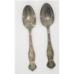 Antique Souvenir Spoons 2 Pan Am 1901