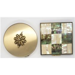 2-VINTAGE LADY COMPACTS
