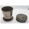 Image 1 : ANTIQUE TIN COLLASPIBLE CUP