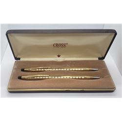 Vintage Cross 10k Gold-Filled Pen & Pencil Set
