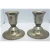 Image 1 : (2) SILVERPLATED CANDLE STICK HOLDERS